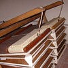 I due mantici a cuneo ricollocati dopo il restauro